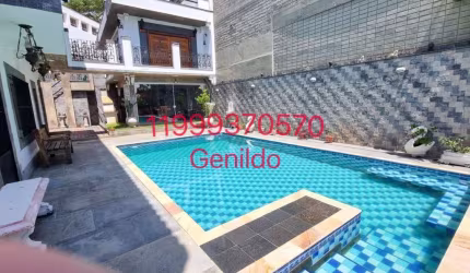 SOBRADO MOBILIADO COM 6 QUARTOS 6 SUITES 4 VAGAS PISCINA EDICULA SALA DE TV PROXIMO DO METRO FL55