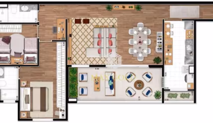 Apartamento com 2 dormitórios à venda, 108 m² por R$ 682.000,00 - Barranco - Taubaté/SP