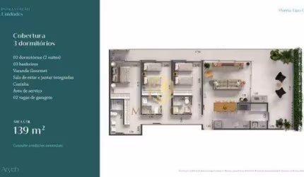 Apartamento com 3 dormitórios à venda, 139 m² por R$ 1.517.195,00 - Tenório - Ubatuba/SP