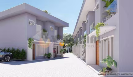 Sobrado com 2 dormitórios à venda, 72 m² por R$ 460.000,00 - Massaguaçu - Caraguatatuba/SP