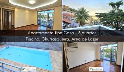 Apartamento tipo Casa, 3 quartos, à venda na Freguesia (Ilha do Governador) - Rio de Janeiro/RJ