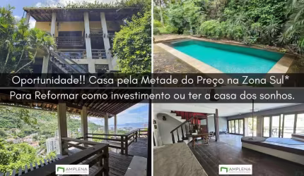 Oportunidade Única! Casa com Potencial de Valorização! Para Reformar e deixar do seu jeito! Casa 4 quartos à venda em Laranjeiras - Rio de Janeiro/RJ