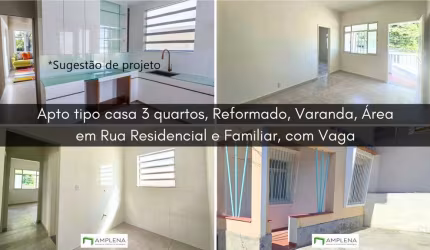 Casa 3 quartos à venda com Varanda, Vaga, Área de Serviço - Rio de Janeiro/RJ