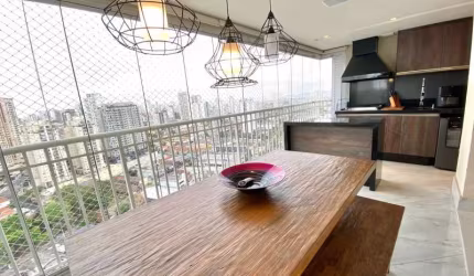 APTO A VENDA NO JD ANÁLIA FRANCO, MOBILIADO, TERRAÇO GOURMET, 02 VAGAS !!