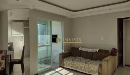 Semi mobiliado, sacada com churrasqueira e 2 quartos - À venda em Areias, São José.