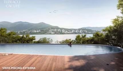 Alto padrão em condomínio fechado! Varanda com piscina privativa, frente Mar, 3 suítes e 2 vagas.