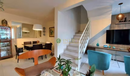 Duplex, Terraço privativo com vista Mar, sacada com churrasqueira, 4 quartos sendo 3 suítes e 2 vagas de garagem - À venda na Trindade.