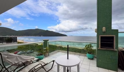 À venda | Frente Mar, Terraço Privativo, 144m² e 1 vaga de garagem - Praia dos Açores, Florianópolis.