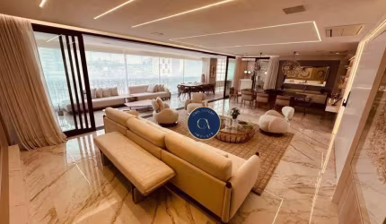 Apartamento com 4 suítes, mobiliado e decorado para alugar, 410 m² - Alphaville Empresarial - Barueri/SP