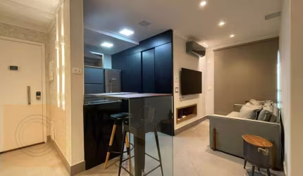 Apartamento com 1 dormitório para alugar, 55 m² por R$ 5.427/mês - Jardim Anália Franco - São Paulo/SP