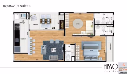 Apartamento com 2 quartos à venda na Rua Hélio Tomba, 99, Itu Novo Centro, Itu, 86 m2 por R$ 460.000