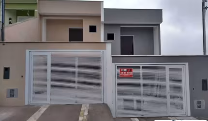 Sobrado novo no Bairro Demarchi, excelente arquitetura.