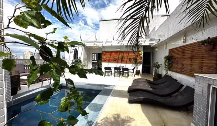 Cobertura com 3 quartos, Gonzaga, Santos - R$ 5.3 mi, Cod: 420