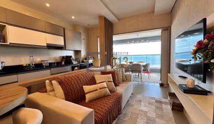 Apartamento à venda na Pompéia, Santos com 1 quarto e vista mar