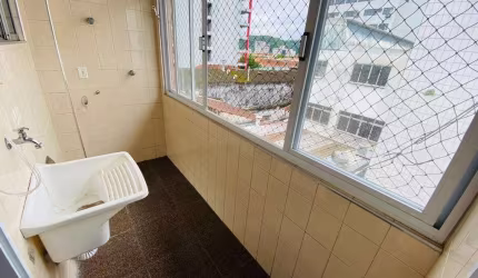 Apartamento com 3 quartos, Vila Mathias, Santos - R$ 426 mil, Cod: 1586