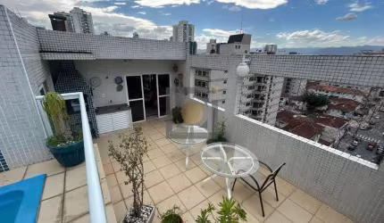 Cobertura de Luxo no Embaré: 4 Quartos, Piscina Privativa e Churrasqueira! Agende sua visita agora!