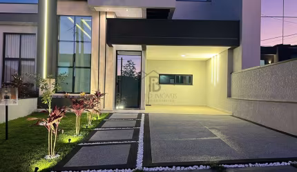 Casa em Condomínio de Luxo em Indaiatuba-SP, 3 suítes, 2 salas, 145m² - Loteamento Park Gran Reserve
