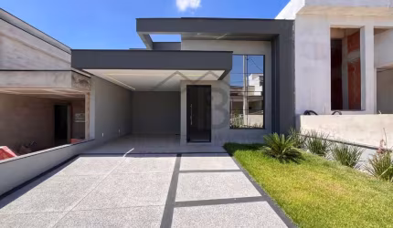 Casa de alto padrão em condomínio no Park Gran Reserve em Indaiatuba-SP: 3 quartos, 1 suíte, 2 salas, 3 banheiros, 3 vagas, 133m².