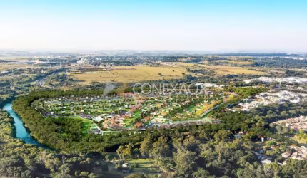 Terreno em condomínio fechado à venda na Avenida Aristóteles Costa, 1000, Jardim Fortaleza, Paulínia por R$ 300.000