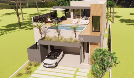 Casa em condomínio fechado com 3 quartos à venda na Rua Sebastião Cardoso, 500, Parque Brasil 500, Paulínia, 271 m2 por R$ 2.590.000