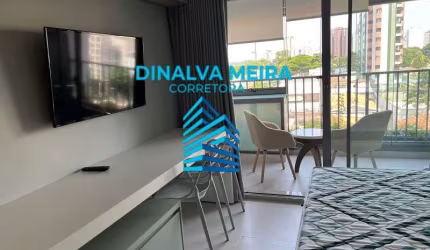 Apartamento com 1 quarto para alugar na Avenida dos Eucaliptos, 815, Indianópolis, São Paulo, 30 m2 por R$ 3.700