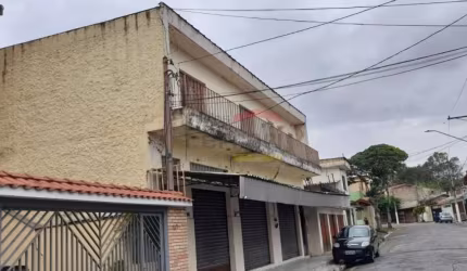 PRÉDIO RESIDENCIAL/COMERCIAL, SALÃO COM 3 PORTAS DE AÇO, E RESIDENCIA PARTE SUPERIOR