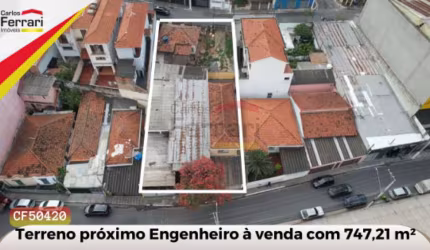 Terreno próximo Engenheiro à venda com 747,21 m²