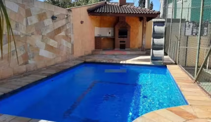 SOBRADO NO JARDIM VIRGINIA BIANCA, 3 SUITES, PISCINA, QUADRA, 8 VAGAS