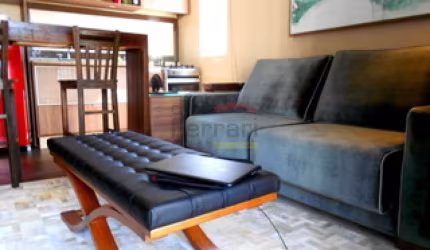 Studio 1 dormitório mobiliado em Perdizes - 42m² com Varanda Gourmet e Lazer