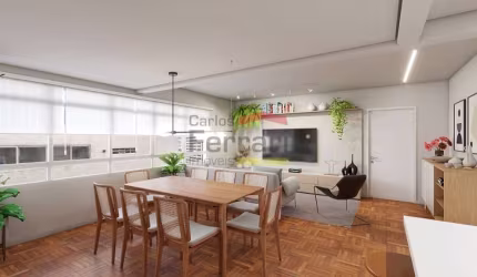 Apartamento a venda, Higienópolis, 140 metros, 2 suítes 1 Vaga