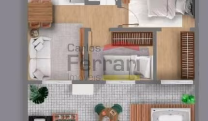 Apartamento Garden 53m² Perdizes 2 dormitórios sem vaga Salão de Festa Coworking FirePlace Playgroud