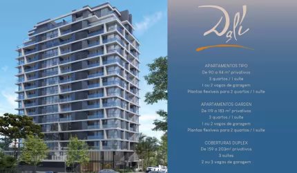 Apartamento com 2 quartos à venda na Rua Estados Unidos, 1431, Bacacheri, Curitiba, 94 m2 por R$ 934.217