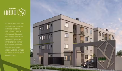 Apartamento com 2 quartos à venda na Rua Clóvis Bevilaqua, 636, Vargem Grande, Pinhais, 43 m2 por R$ 287.538