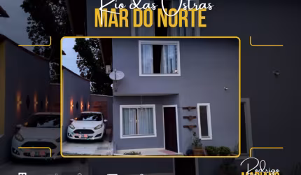 Vendo ou alugo ótima casa com 2 quartos no Mar do Norte em Rio das Ostras