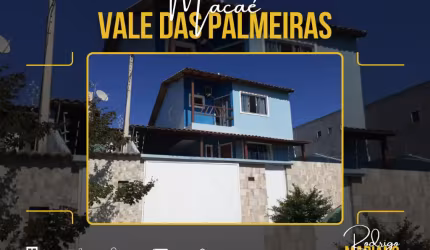 Excelente casa para venda com 166m² com área gourmet no Vale das Palmeiras - Macaé - RJ