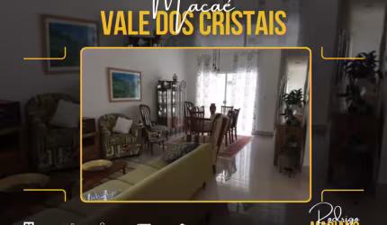 VENDO LINDA CASA COM 3 DORMITÓRIOS NO VALE DOS CRISTAIS EM MACAÉ