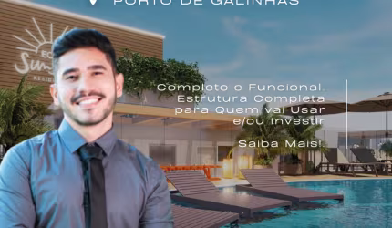 Flat em Porto de Galinhas | Pertinho do Mar | Alta Rentabilidade | Lazer Completo