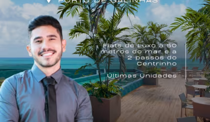 Apartamento em Porto de Galinhas | No Centrinho | 50 m do Mar | Serviços de Resort