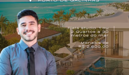 Apartamento em Porto de Galinhas | 1 e 2 Quartos |  Perto do Mar e do Centrinho | Alta Rentabilidade
