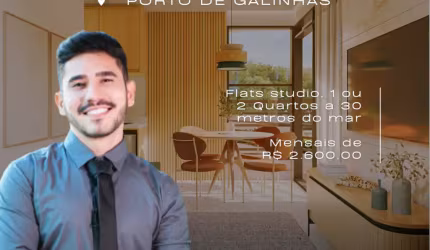 Apartamento em Porto de Galinhas | 1 e 2 Quartos |  Perto do Mar e do Centrinho | Alta Rentabilidade