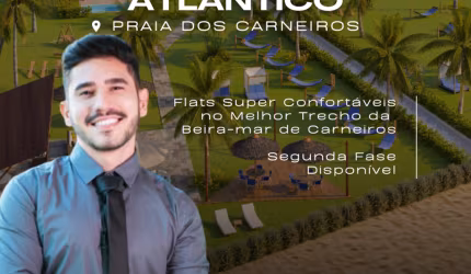 Apartamento Beira-mar na Praia dos Carneiros | Melhor Trecho | 1 Quarto | Lazer Completo