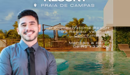 Flat em Carneiros | Praia de Campas | Conceito Resort | Alta Rentabilidade | Lazer Completo