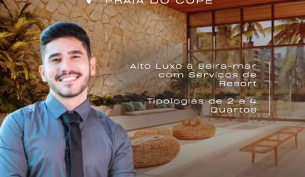 Habitá Home Resort | Luxo à Beira-mar da Praia do Cupe | 2 a 4 Quartos | Residencial Resort