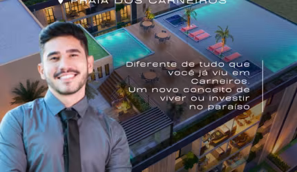 Flat na Praia dos Carneiros | 2 Quartos | Pertinho do Mar e do Acquaventura