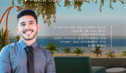 Flat na Praia dos Carneiros | 2 Quartos | Pertinho do Mar e do Acquaventura