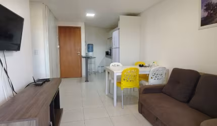 Apartamento com 1 quarto 46m² Praia de Carneiros Mobiliado Condomínio Resort Beira Mar