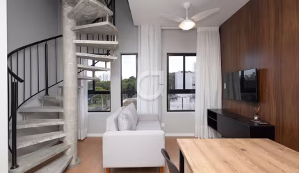 Apartamento com 1 quarto para alugar na Rua Vitória, 341, Cabral, Curitiba, 42 m2 por R$ 3.550