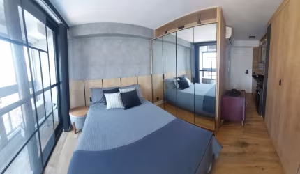 Lindo Studio próximo a ESPM - andar alto e ensolarado