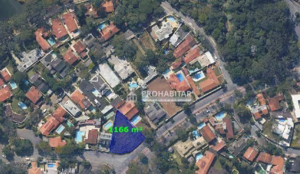 Terreno à venda no Bolão de Interlagos, 1166 m² por R$ 1.400.000 - Interlagos - São Paulo/SP