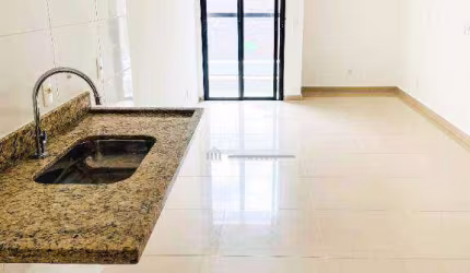 Maravilhoso Studio conceito aberto de 24m²  pequena cozinha e banheiro bem aconchegante, Sem varanda